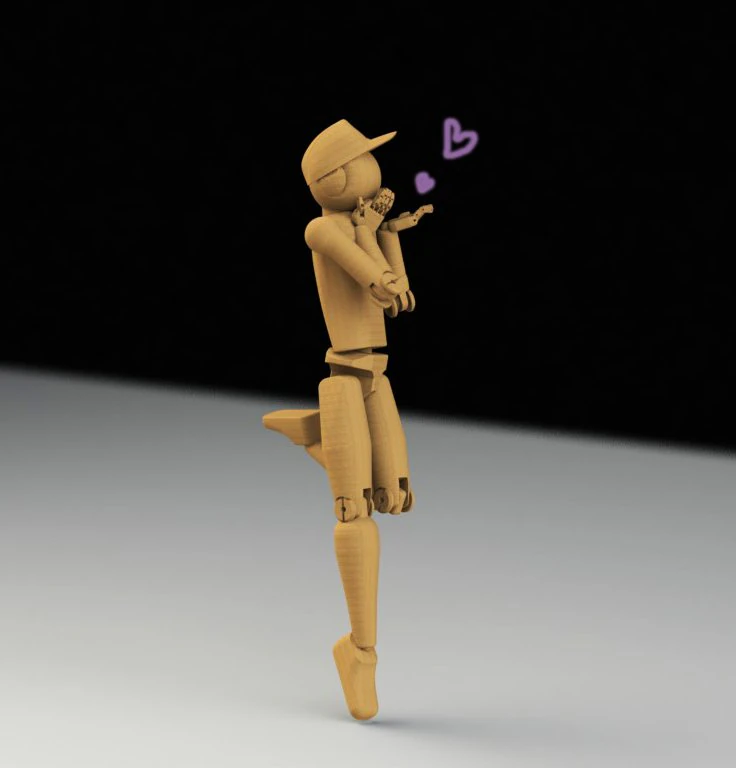 poseable-figure-number-1 3D Model .c4d .max .obj .3ds .fbx .stl .blend 