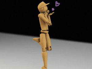 poseable-figure-number-1 3D Model