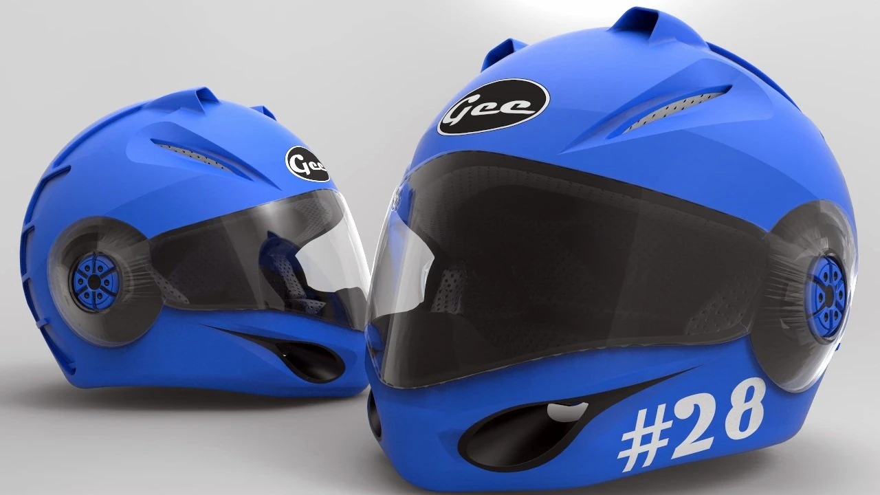 outer-shell-full-face-helmet 3D Model .c4d .max .obj .3ds .fbx .stl .blend