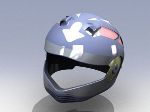 outer-shell-full-face-helmet 3Dモデル