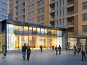 Modern style ground floor commercial hotel apartment building SU model 3D Модель