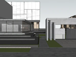 SU model of modern stacked high-rise buildings in the south of the flower language 3D Model