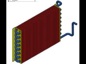 Plate Fin Heat Exchanger Design 3D Model