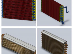 Plate Fin Heat Exchanger Design 3D Model