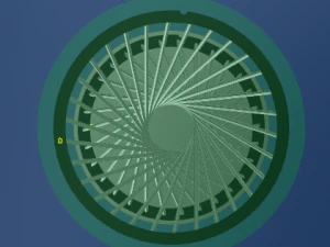Stainless steel bar glass round table 3D Model