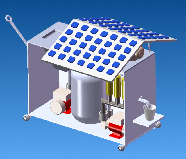 Desalination plant model 3D Model .c4d .max .obj .3ds .fbx .stl .blend 
