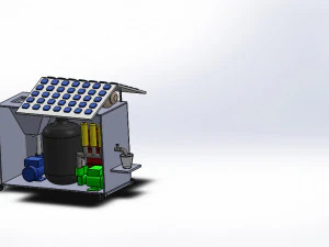 Desalination plant model 3D Model