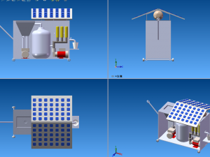 Desalination plant model 3D Model
