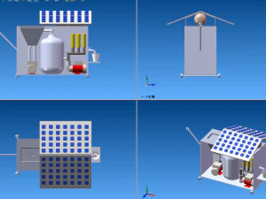 Desalination plant model 3D Model