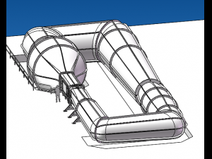 Transonic Wind Tunnel 3D Model