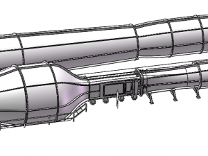 Transonic Wind Tunnel 3D Model