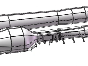 Transonic Wind Tunnel 3D Model