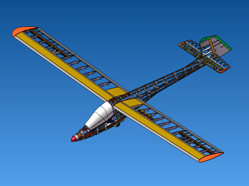 Remote control glider 3D Model .c4d .max .obj .3ds .fbx .stl .blend 