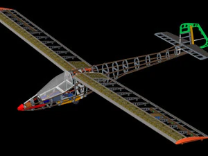 Remote control glider 3D Model