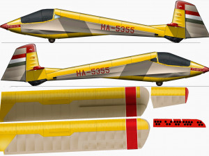 Remote control glider 3D Model