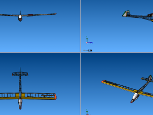 Remote control glider 3D Model