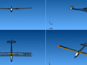 Remote control glider 3D Model