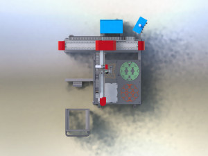 Fully automatic three-axis painting robot Model 3D