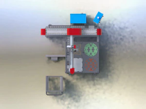 Fully automatic three-axis painting robot 3D Model