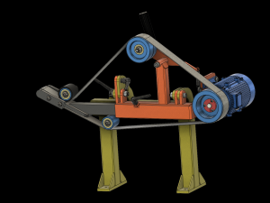 Design of belt grinder Modello 3D