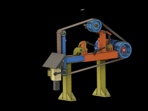 Design of belt grinder Modello 3D