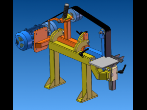 Design of belt grinder Modello 3D