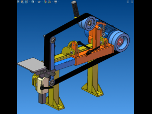 Design of belt grinder Modello 3D