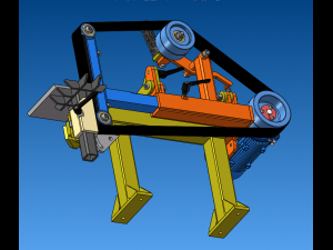 Design of belt grinder Modello 3D