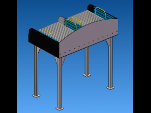 BBQ grill 1000x600x890 3D Model