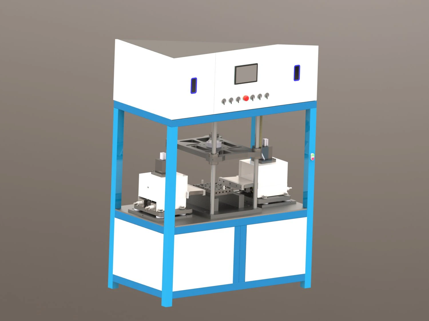 Rubber Parts Forming Machine 3D Model .c4d .max .obj .3ds .fbx .stl .blend 