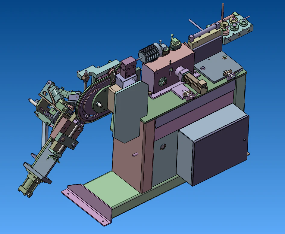 Automatic wire bending machine wire automatic bending machine 3D Model .c4d .max .obj .3ds .fbx .stl .blend 
