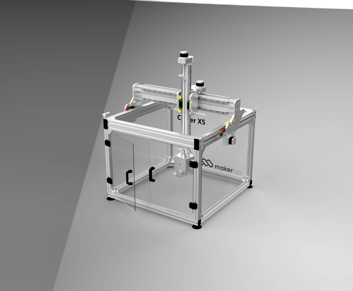 5-axis CNC machine 500x500x150 3D Model .c4d .max .obj .3ds .fbx .stl .blend 