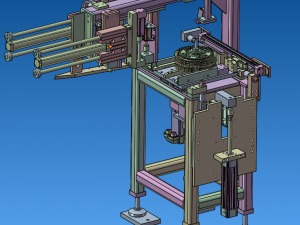 Auto Rim Processing Machine 3D Model