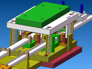 Design of Punching Die for Aluminum Profile 3D Model