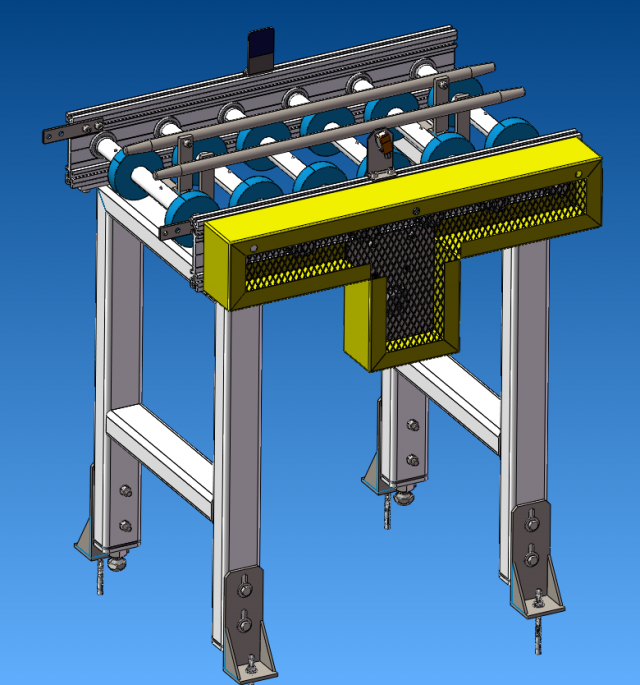 Electric Conveyor 3D Model .c4d .max .obj .3ds .fbx .stl .blend 