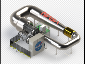 Supersonic wind tunnel test section Modello 3D