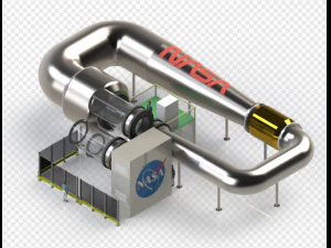 Sezione di prova in galleria del vento supersonica Modello 3D