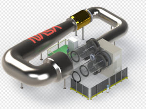 Supersonic wind tunnel test section Modello 3D