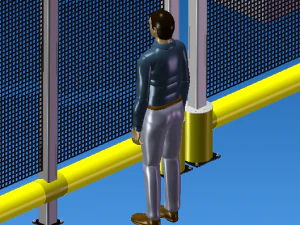 Sezione di prova in galleria del vento supersonica Modello 3D