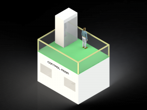 Supersonic wind tunnel test section Modello 3D