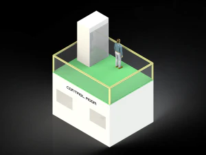 Sezione di prova in galleria del vento supersonica Modello 3D