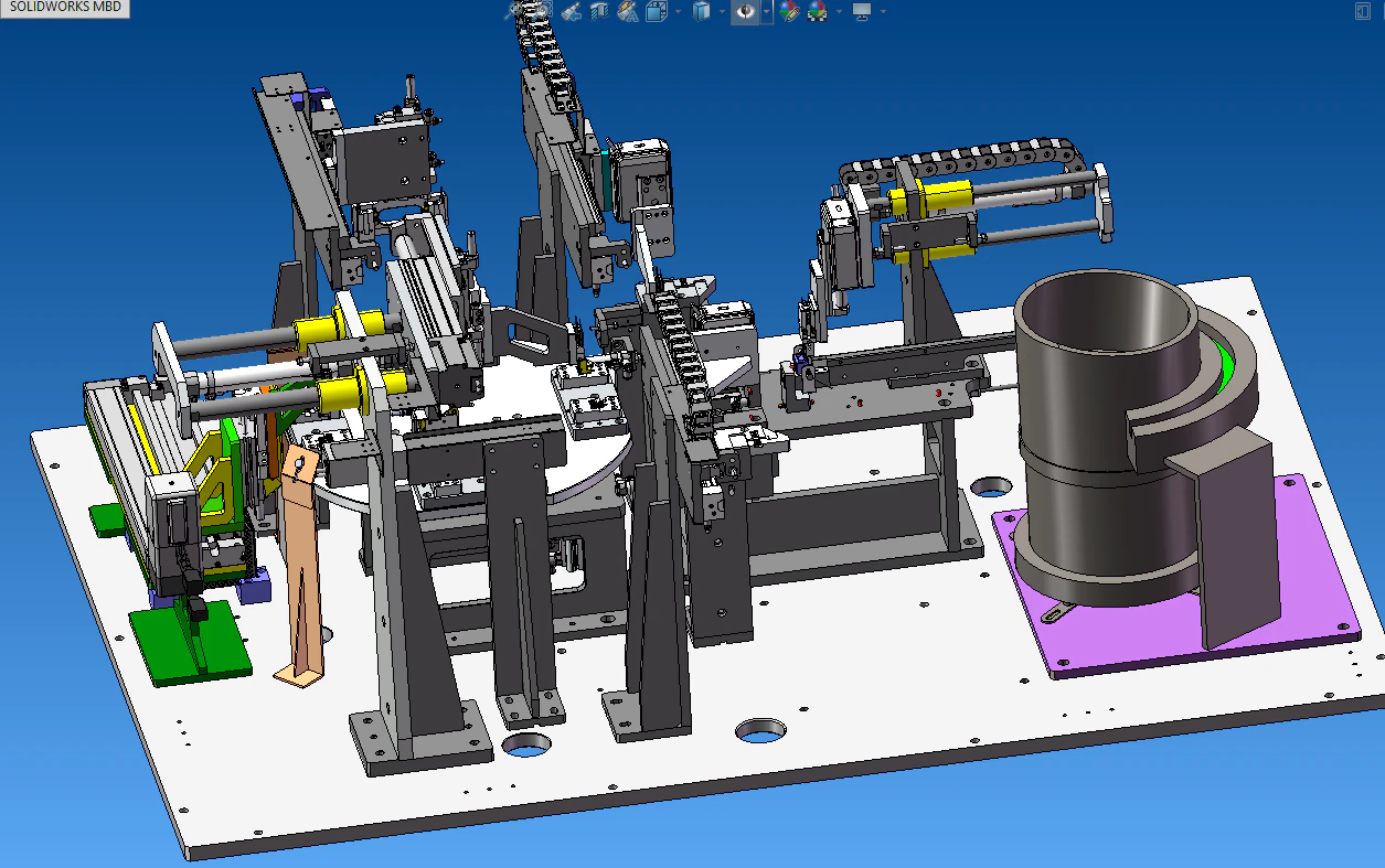Electronic product assembly machine assembly machine 3D Model .c4d .max .obj .3ds .fbx .stl .blend 