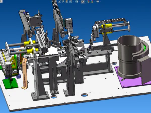 M&aacute;quina ensambladora de productos electr&oacute;nicos Modelo 3D