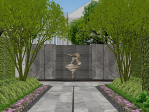 New Chinese style residential area landscape Modelo 3D