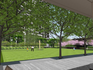 New Chinese style residential area landscape Modelo 3D