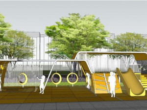 Modern Art Fashion Residential Display Area Landscape SU Model 3D Model