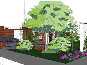 Modern Chinese style landscape garden design su model 3D Model