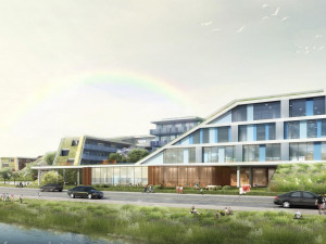 Modern style primary and secondary school architectural design SU model 3D 模型