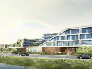 Modern style primary and secondary school architectural design SU model 3D Model