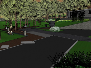 Park Landscape Model SU 3D Модель